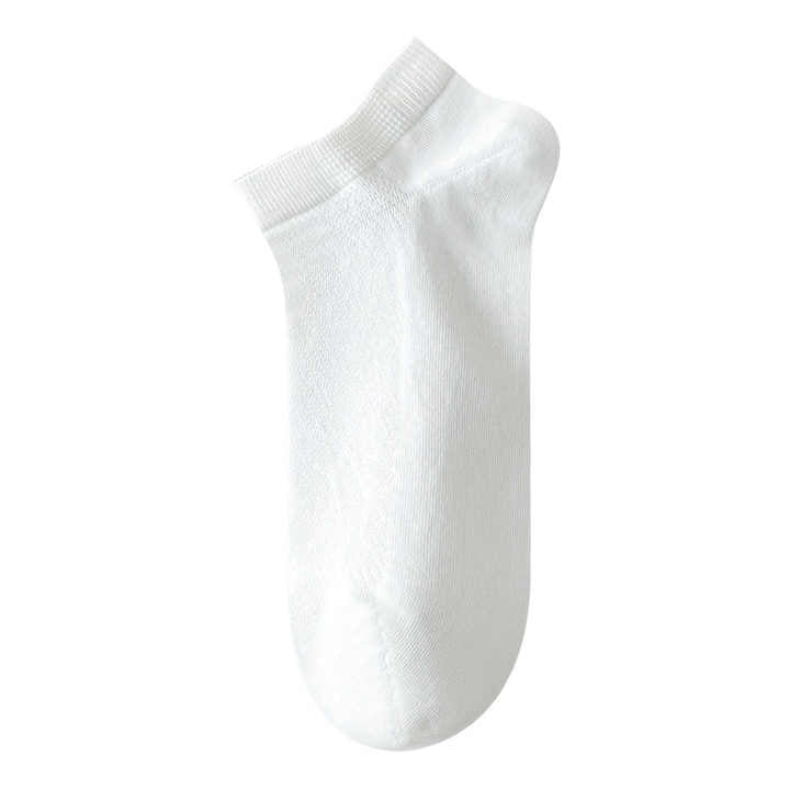 Anti-odor short socks, breathable pure cotton socks for men 