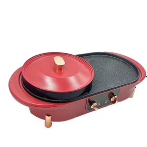 Indoor electric grill and frying pans 