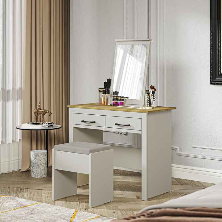 Vanity table with mirrored chair Large v 