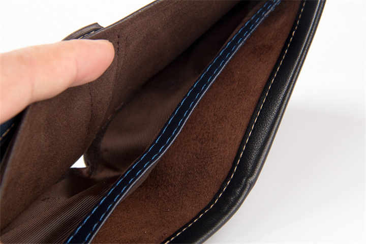 محفظة من جلد PU رجل البطاقة الذكية الرجال . PU Leather Wallet Men Smart Card Holder Men 2021