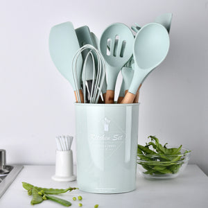 مجموعة أدوات مطبخ للطهي من السيليكون - Silicone Kitchen Cooking Utensil Set