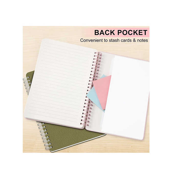 Double Spiral Journal, PU Leather Notebook