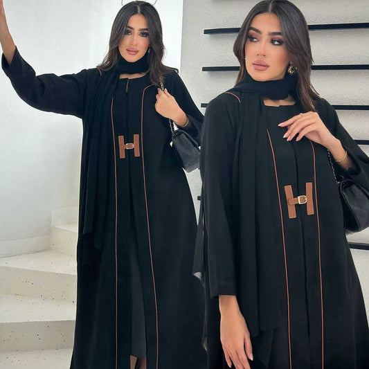 عباية سودا حرير