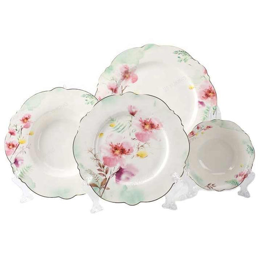 cups and saucers . الكؤوس والصحون