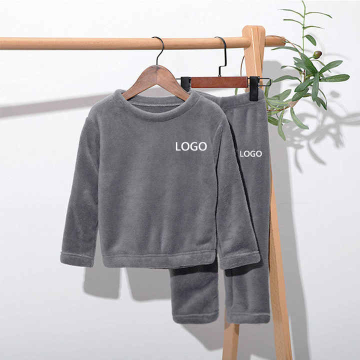 New Fleece Kids Boy Girl Children's Cotton Pajamas 