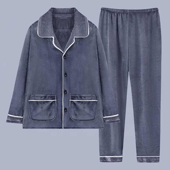 نمط جديد من البوليستر طقم صوف مرجاني للرجال