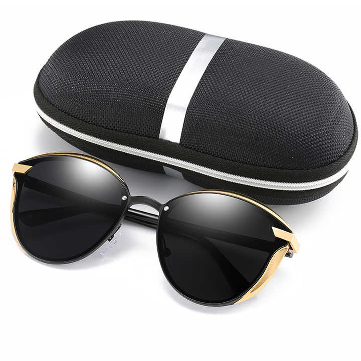 Aew Classic Cat Eye Sunglasses New Polarized Metal Frame Sun Glasses for Women 