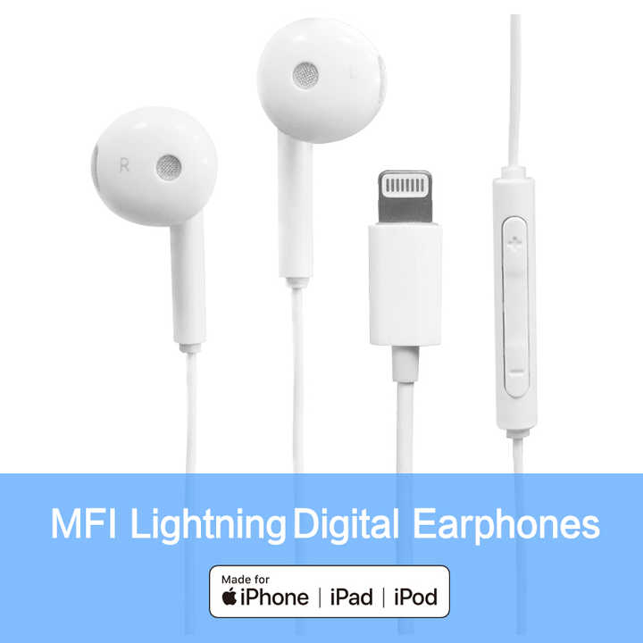 MFi Certified Classic Wired Headphones, 