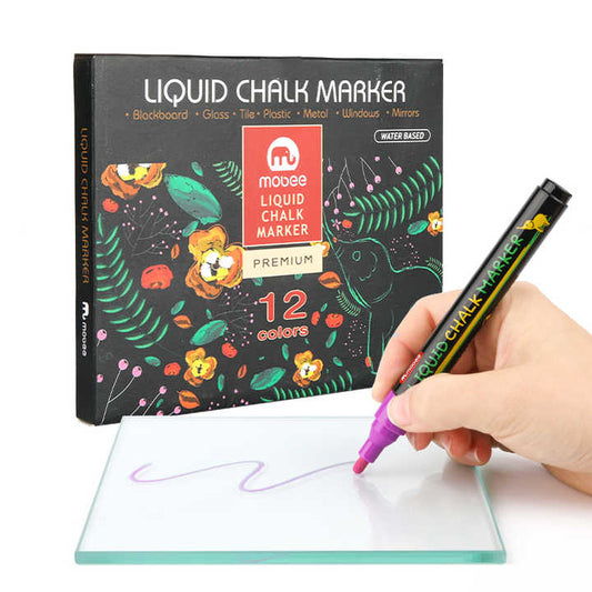 Marker Pen for Glass Non-toxic Window-جموعة أقلام تحديد