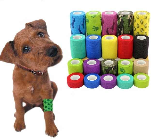 Wrap, cohesive bandages for veterinary wrapping 