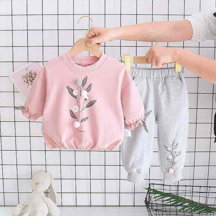 2Pcs Baby Girls Clothing Sets Autumn Winter Toddler Girls Clothes Kids Tracksuit for Girl Suit Children Clothing 1 to 6 Year