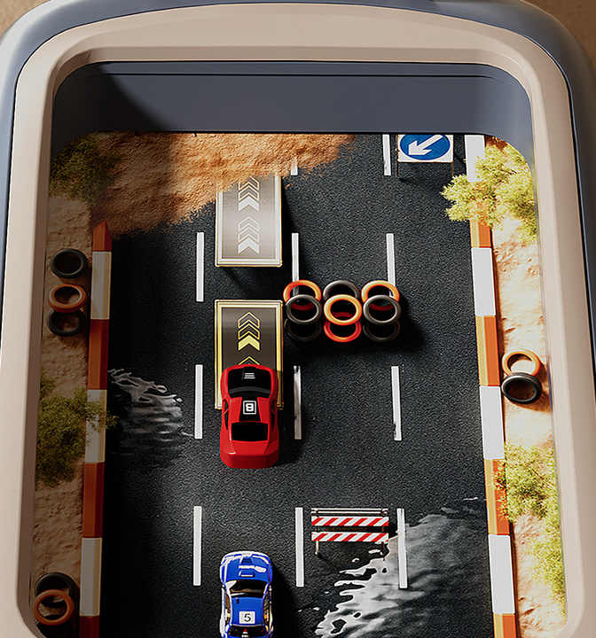 Entertainment games, children's racing game 