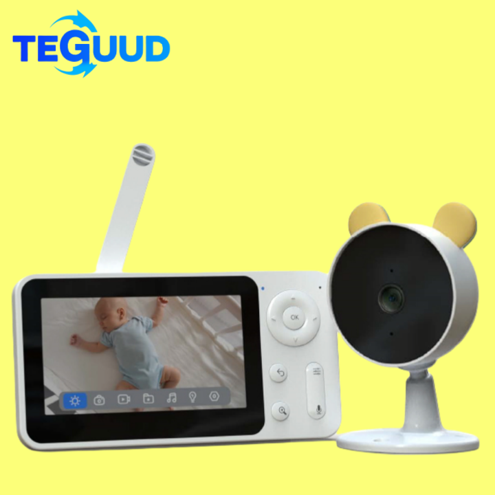 Baby Video Monitor with Automatic Night Vision Two-Way Intercom for Baby Phone Monitoring 