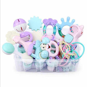 Infant Baby Toys 0-12M Baby Rattle and Teether Toy Food Grade Teething Toys for Newborn 