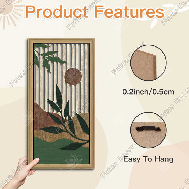 مجموعة ديكور حائط خشبي . Wooden wall decor set