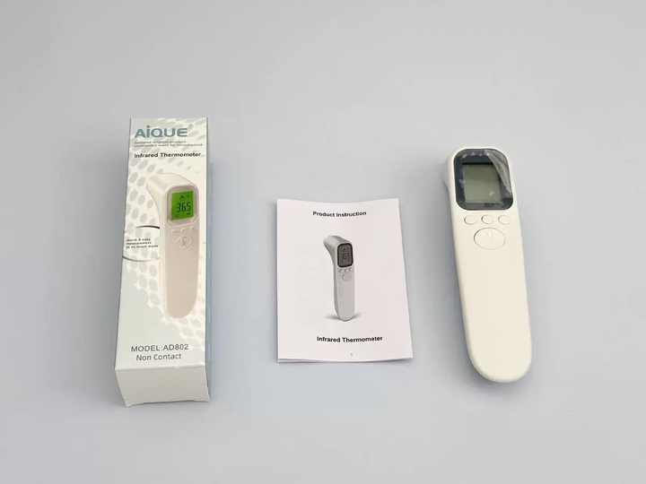 An infrared -handcrafted digital tradition infrared forehead and body thermometers with alarm 