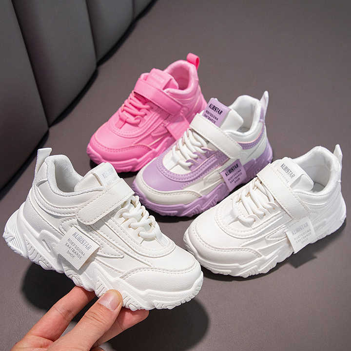 أحذية رياضية بيضاء للأطفال -White Sneakers Kids Sports Shoes