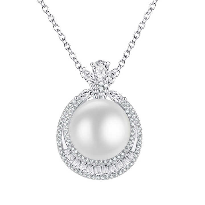 Women's Silver Wedding Jewelry Set - Fashion Pearl Jewelry Sets Bridal Jewelry Set 