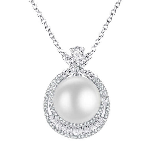 جموعة مجوهرات الزفاف النسائية من الفضة -  Fashion Pearl Jewelry Sets Bridal Jewelry Set