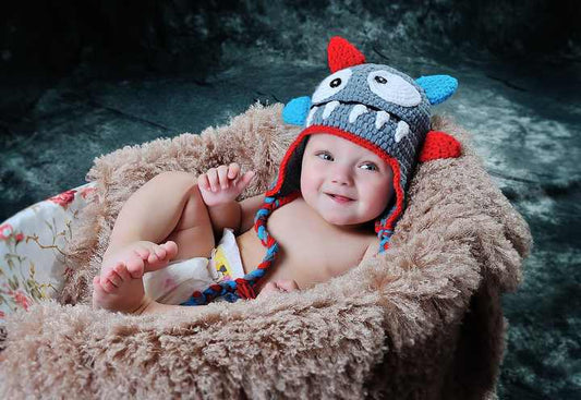 قبعات اطفال صغيرة مصنوعة يدويً اطفال