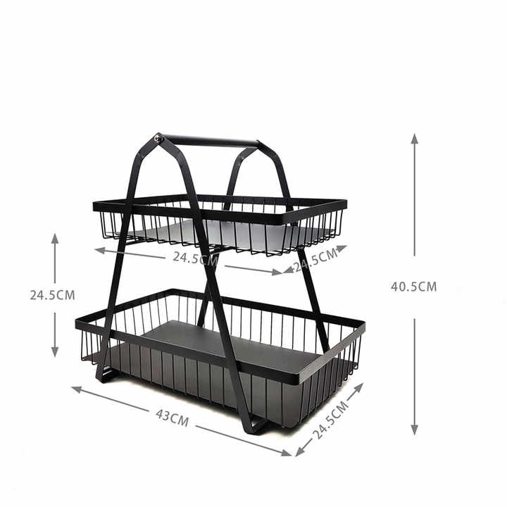 Two-tier fruit basket 