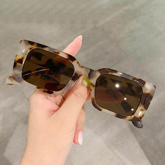 Square Frame Sunglasses-حماية من الأشعة فوق البنفسجية فئة 3، نظارات شمسية نسائية