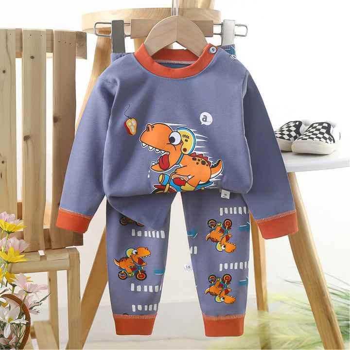 Long-sleeved children's pajamas 