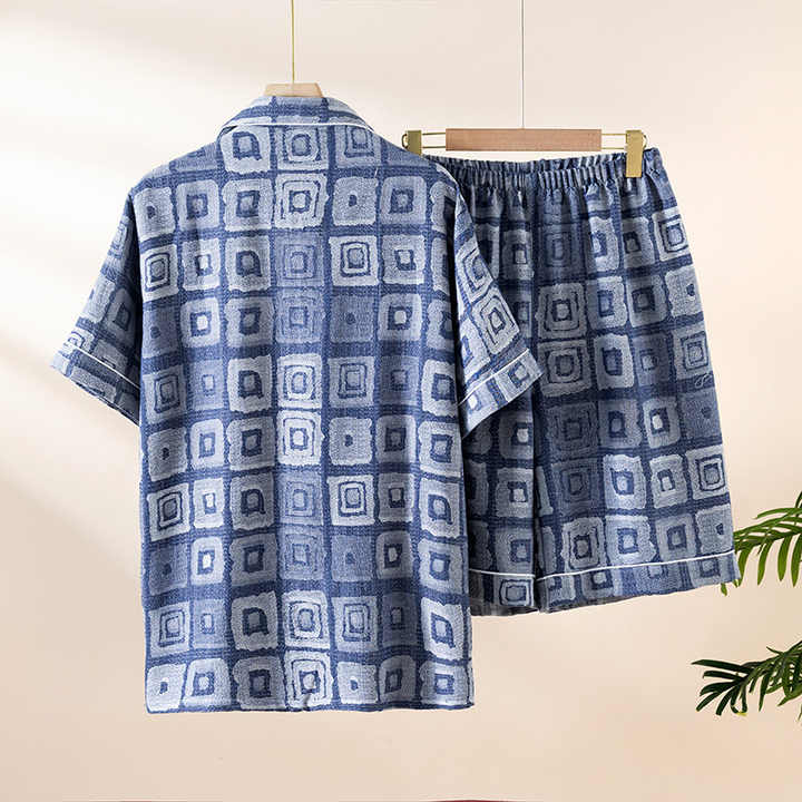 Custom Logo Men's Cotton Pajama Pants, 