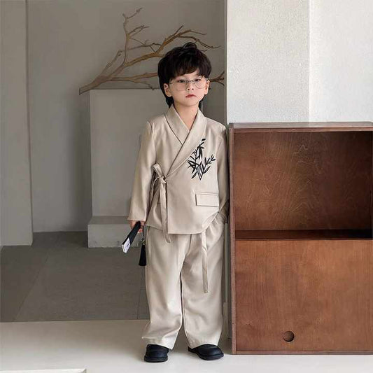 بنطلون اولاد بدلة تانغ مطرزه