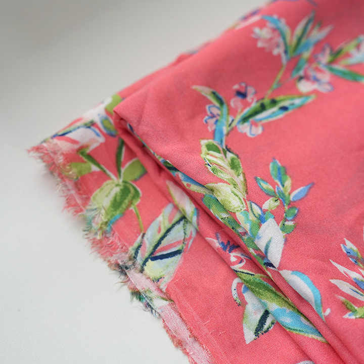 Factory Direct Sale Rayon Red and Blue-قماش الحرير القطني