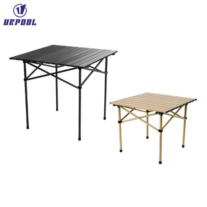 Outdoor garden furniture table, folding camping table. 