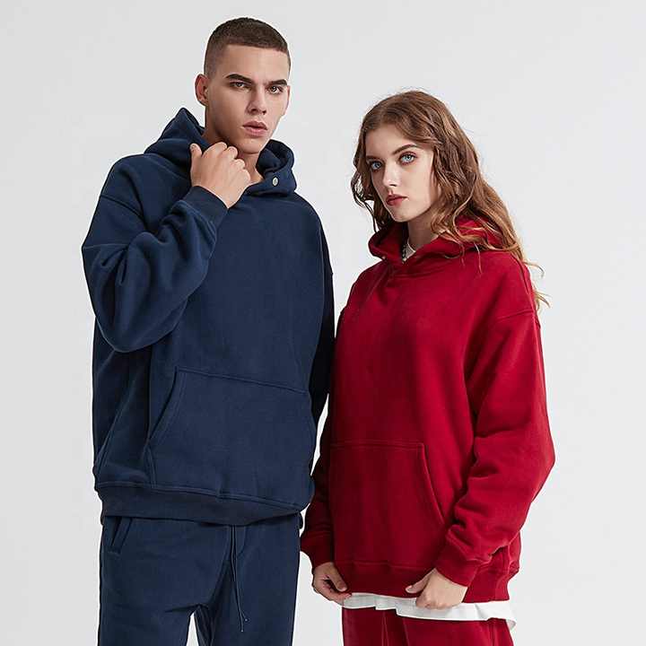 Men's Oversized Heavy Polar Fleece Hoodie 