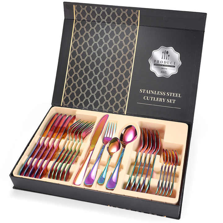 pcs Stainless Steel Cutlery-مجموعة أدوات
