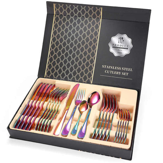 pcs Stainless Steel Cutlery-مجموعة أدوات