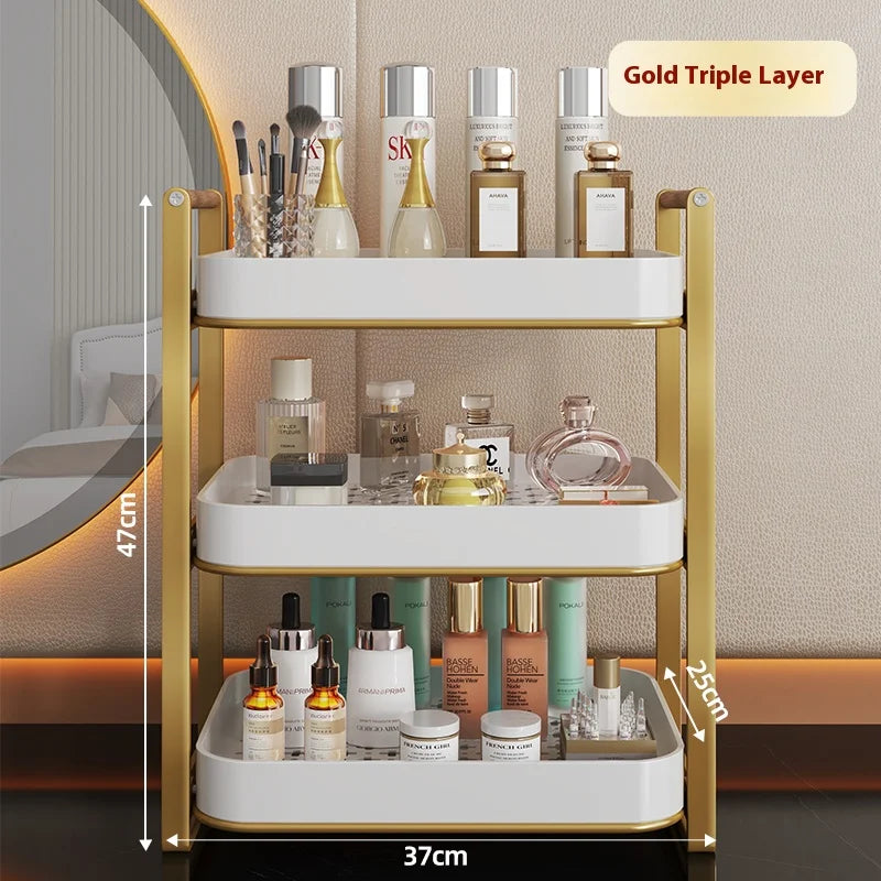 cosmetic storage shelf