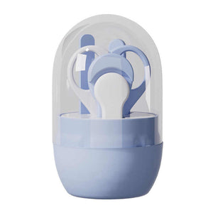 Children's nail scissors kit consisting of 4 anti-pinch tablets for young children and trimming nails 