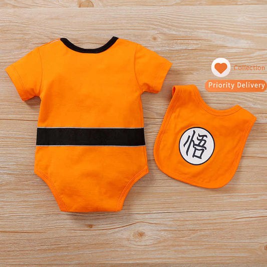 طقم ملابس أطفال حديثي الولادة بنمط رسوم . Newborn Baby Clothes Set Cartoon Anime Pattern