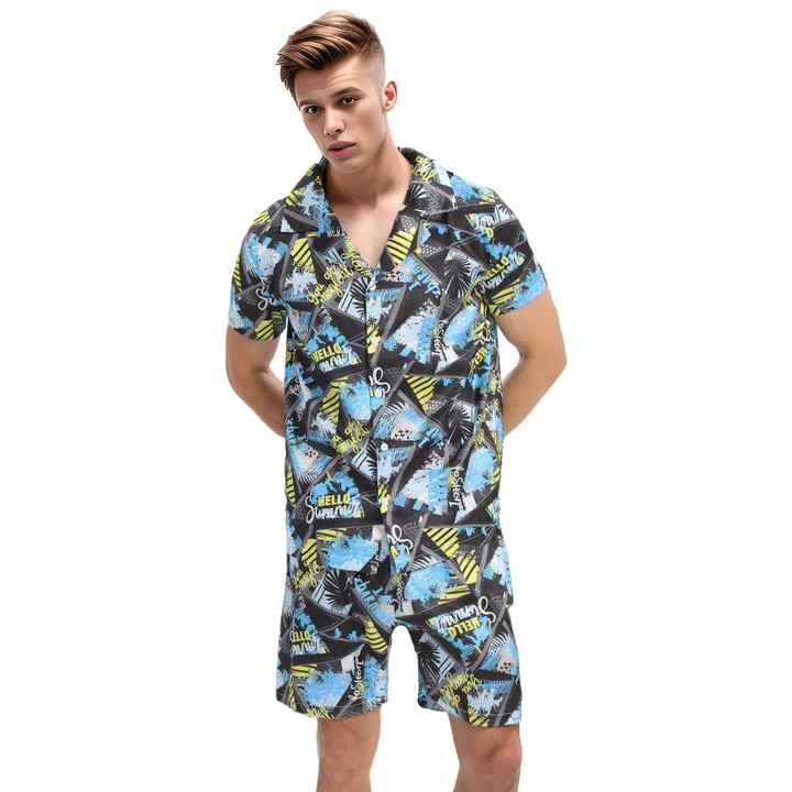 طقم بيجام شورت للرجال