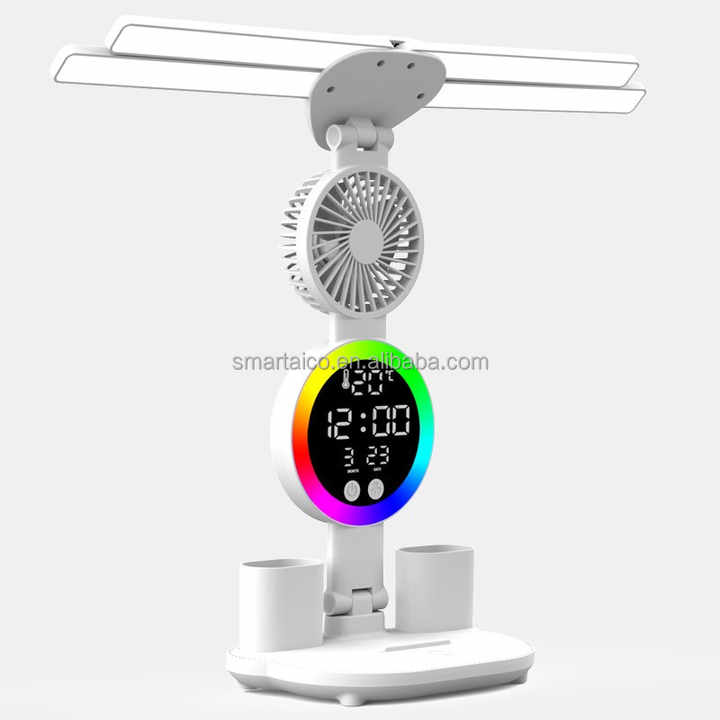 Date and temperature display clock 