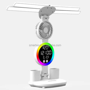 Date and temperature display clock 