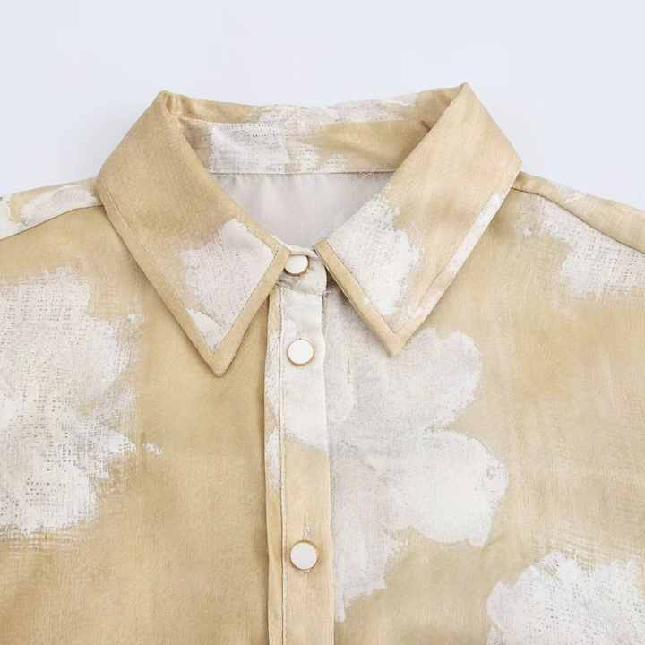 New stylish summer women's blouses with floral print