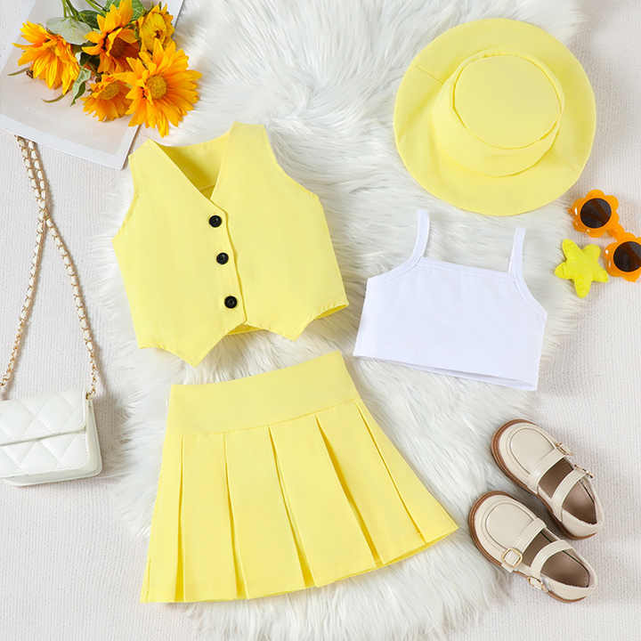 ملابس بناتي ملابس صيفية للأطفال الصغار طقم أزياء Girls Clothes Summer Toddler Clothes Fashion Set