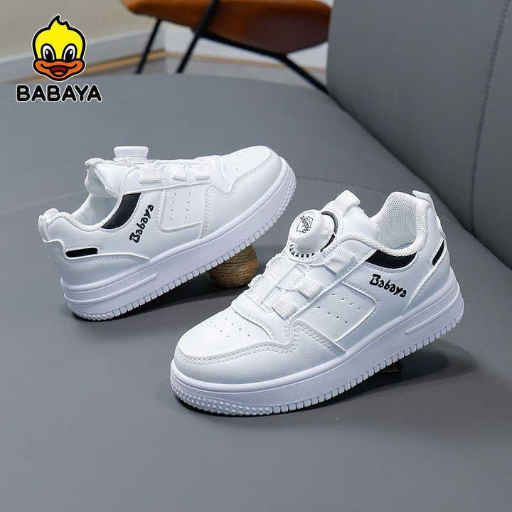 Baby Shoes Breathable White and Black Non- 