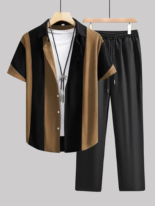 قمصان رجالية قصيرة الأكمام