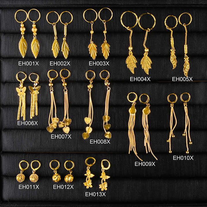 plated earrings