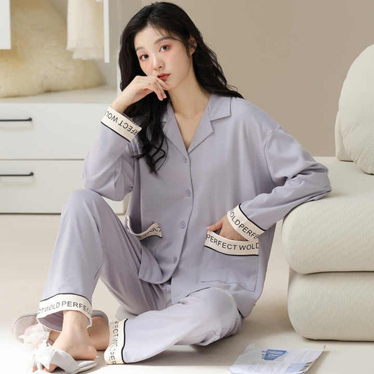 Women's Sleepwear Long-sleeved-ملابس نوم نسائية