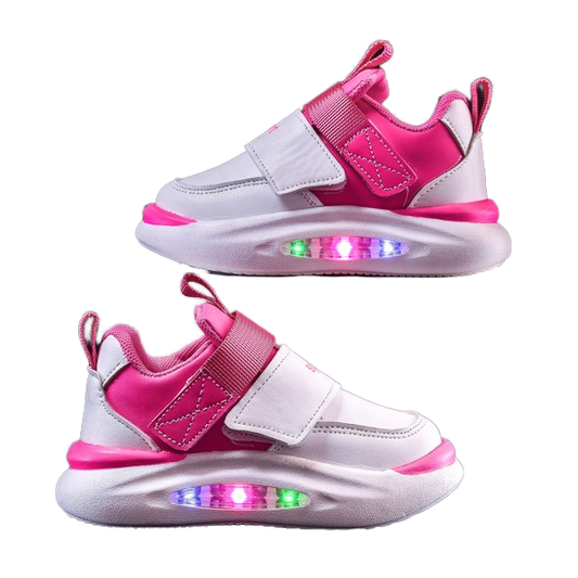 New Design Breathable Fashion Sneakers for Kids Wholesale LED Light Shoes 