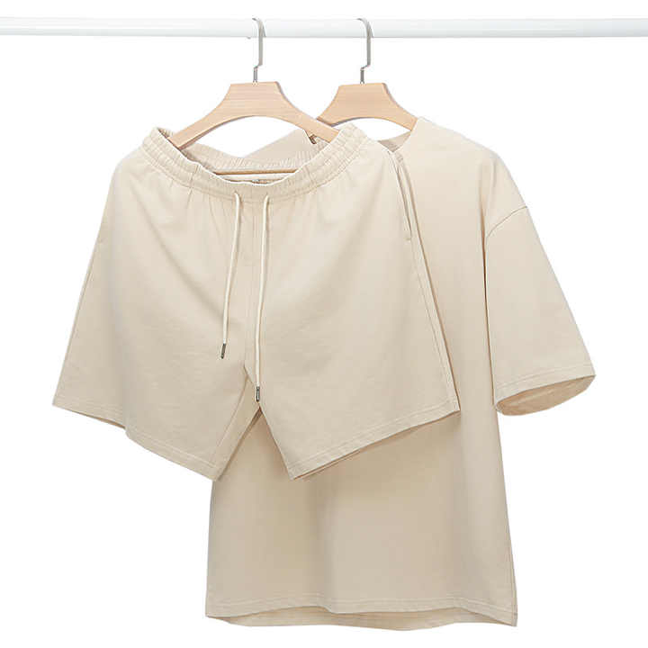 بائع ملابس صيفية للرجال طقم مكون من قطعتين . Men's Summer Clothing Seller 2 Piece Set Shorts