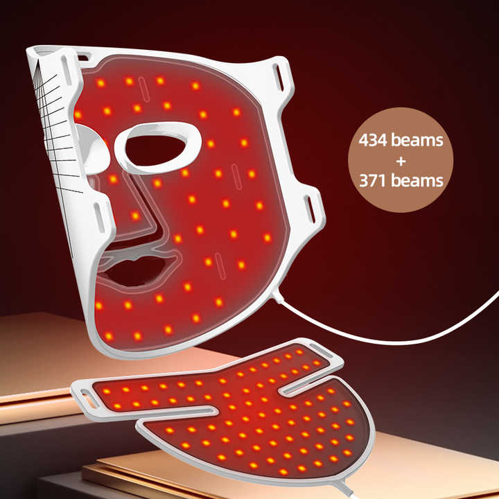 Facial Rejuvenation Led Face Mask - 2025 New Design Whitening Skin Care for Home Use,