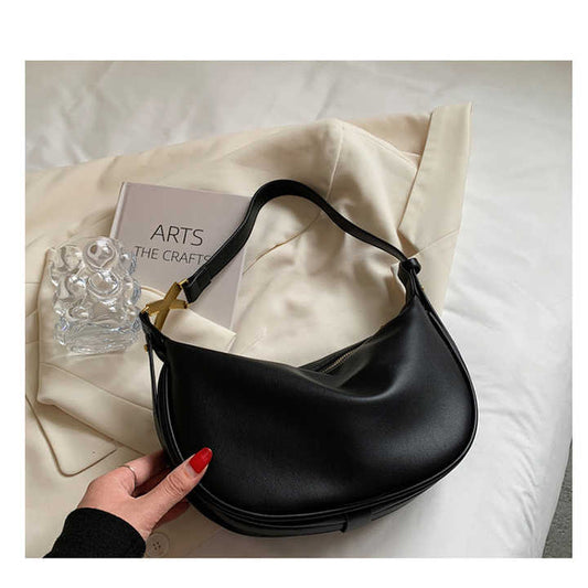 حقيبة نسائية من الجلد الصناعي الناعم - Women's Soft Faux Leather Bag